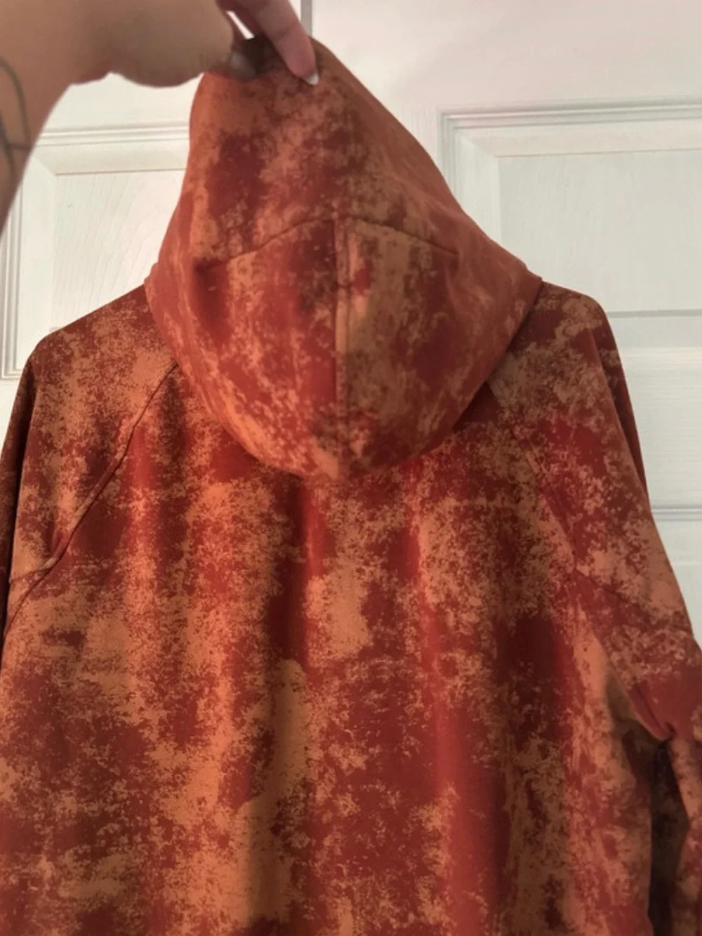 Men's Rust colored Lululemon City Sweat Pullover Hoodie